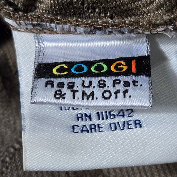 Vintage Coogi Knit Polo Shirt Brown Neutral Textured Logo Y2K Henley Cotton XXXL - Picture 7 of 12